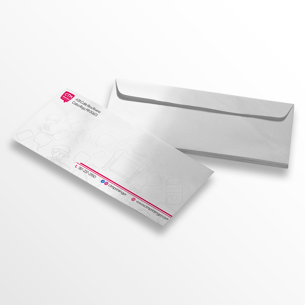 Sobres #10 4" x 9.5" (Color)