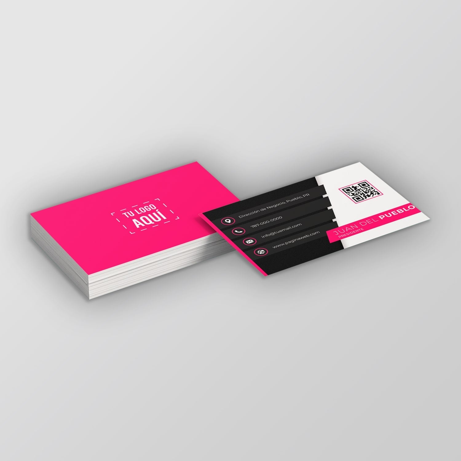 Tarjetas de Presentación Full Color (Cartón / 2 Lados) - CTM Printing Solutions Venta de Stickers / Labels Puerto Rico
